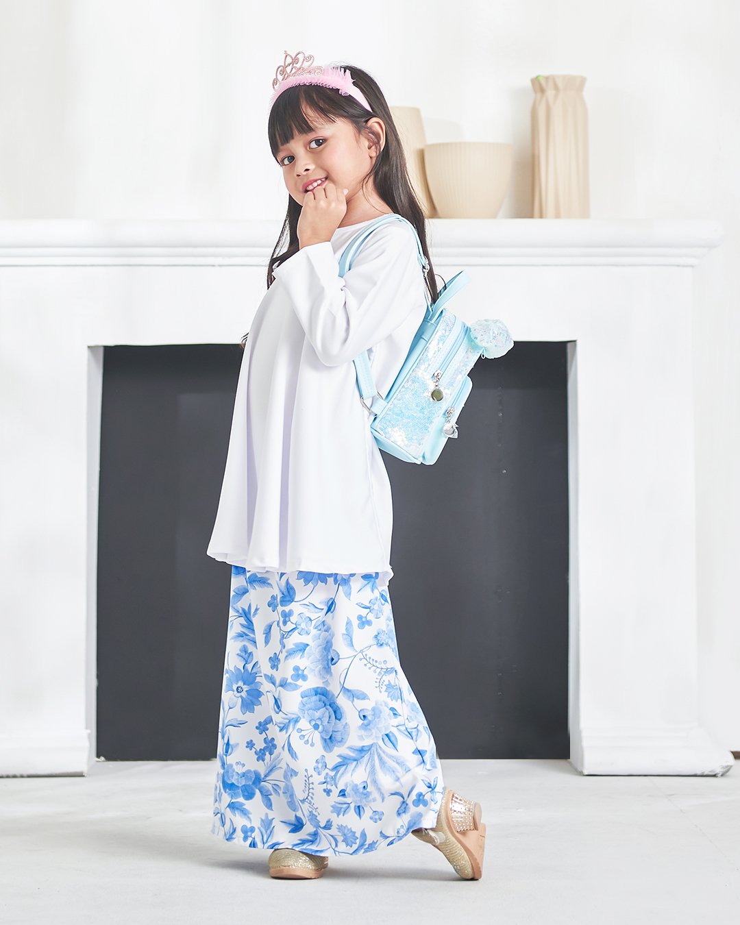 Baju Kurung Ameena Kids - Snow White