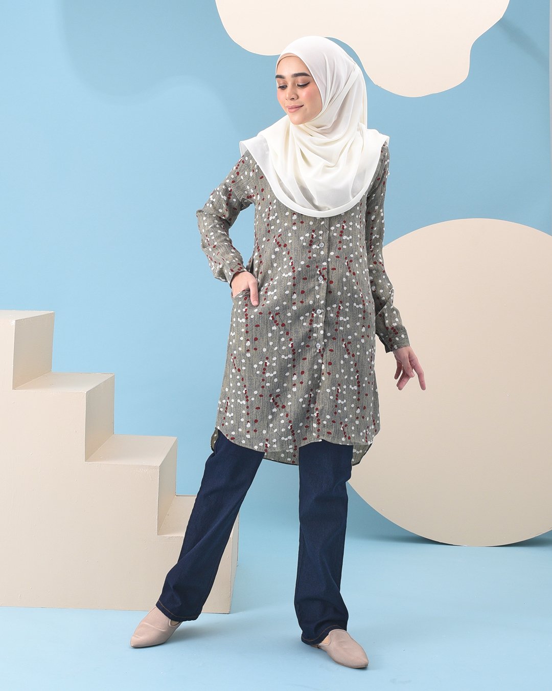 Blouse Anami - Grey