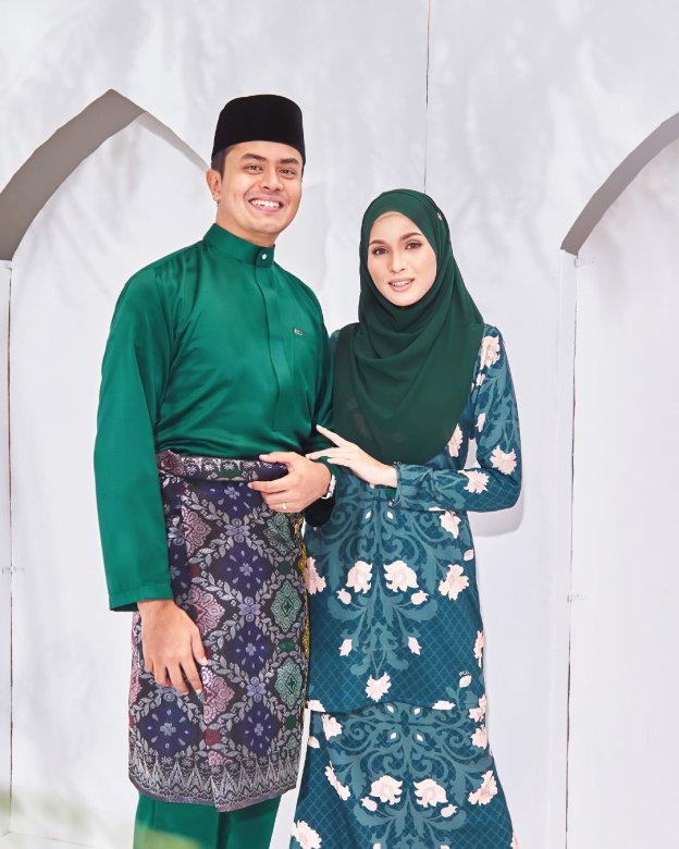 Baju Melayu Hamza Slim Fit - Emerald Green