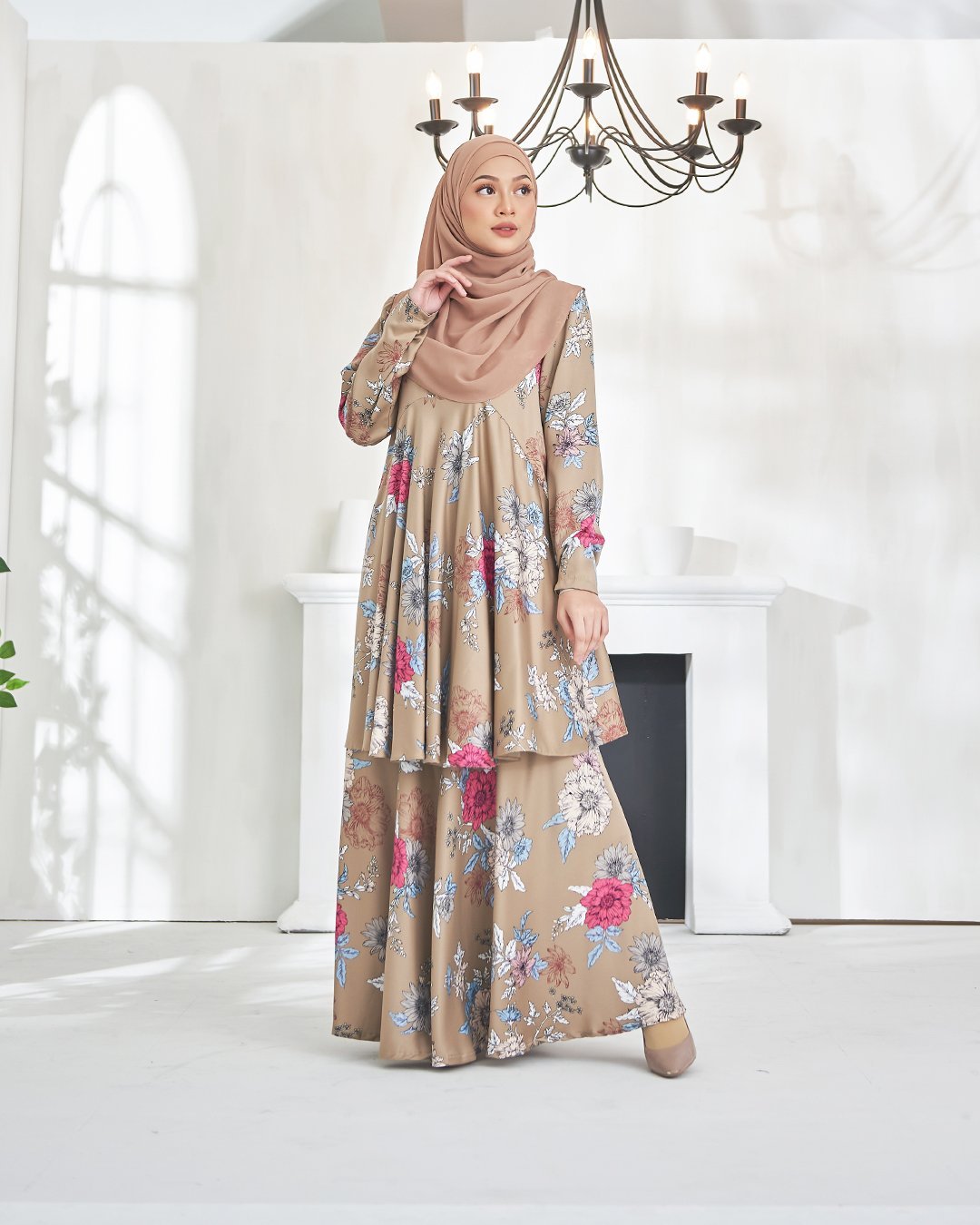 Baju Kurung Awliya - Burly Wood