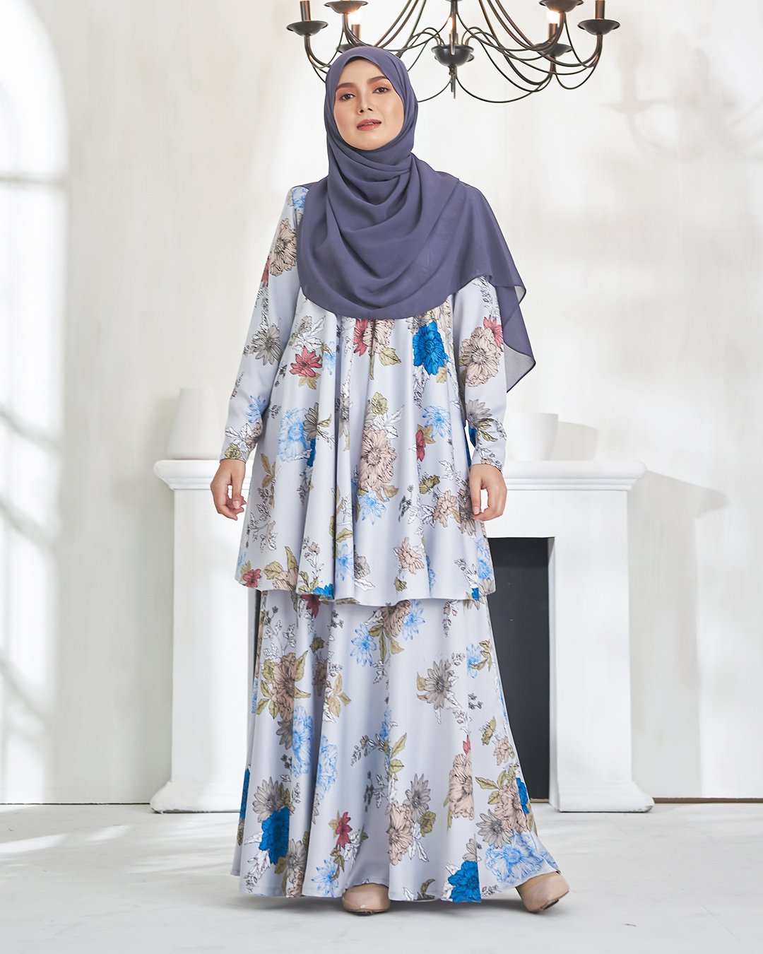 Baju Kurung Awliya - Pale Blue