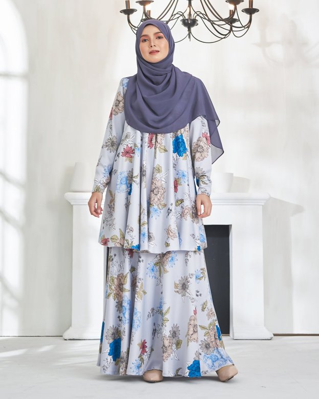 Baju Kurung Awliya - Pale Blue