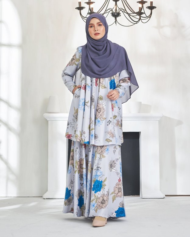 Baju Kurung Awliya - Pale Blue