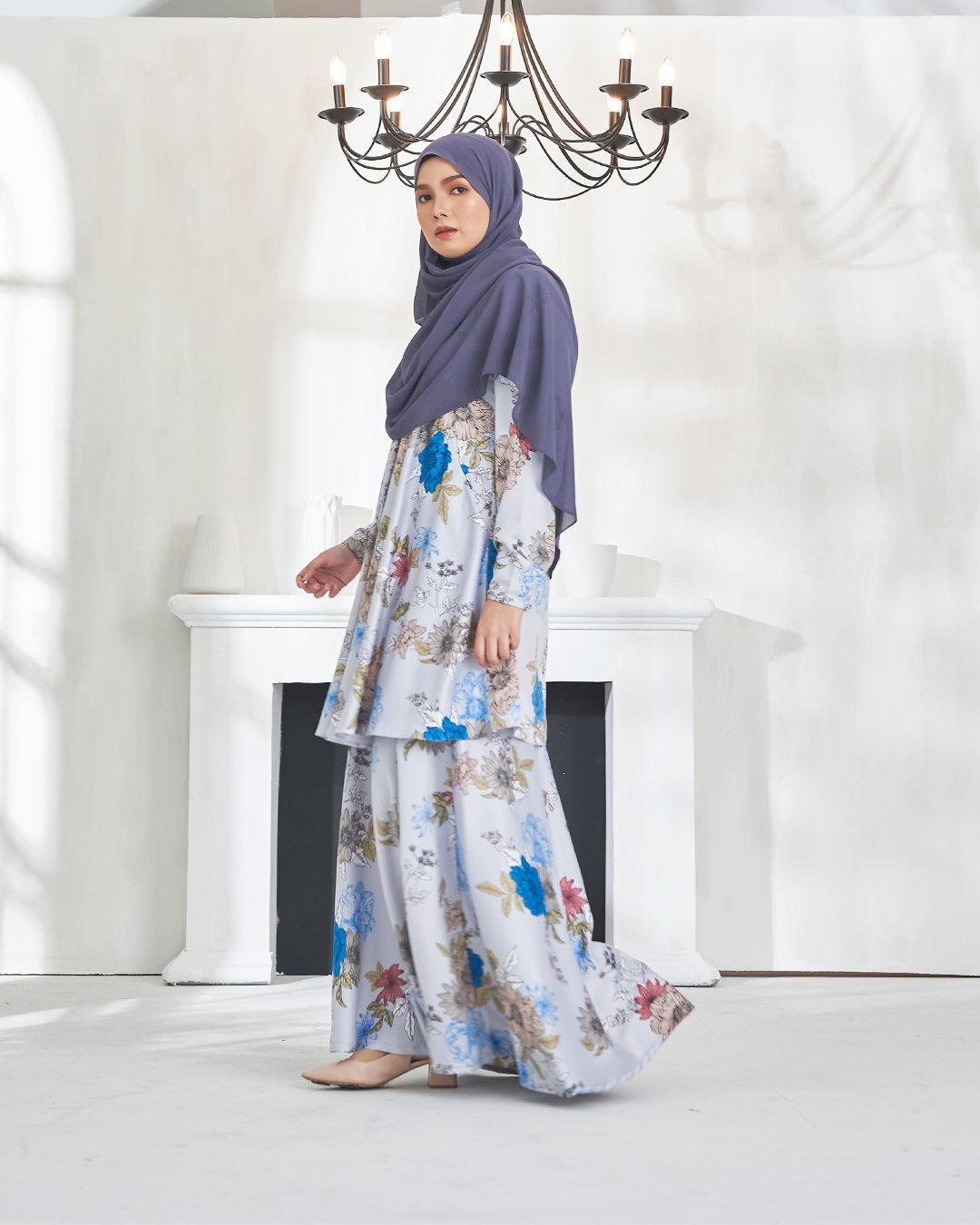Baju Kurung Awliya - Pale Blue