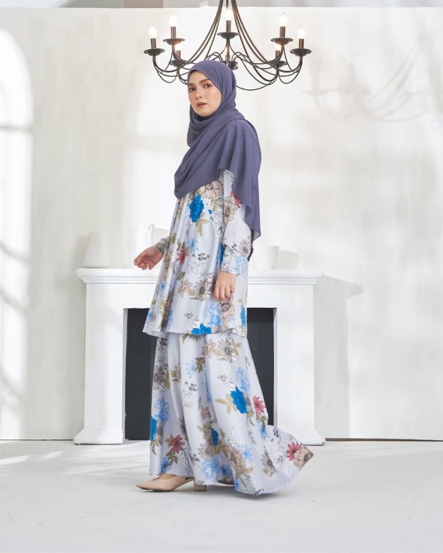 Baju Kurung Awliya - Pale Blue