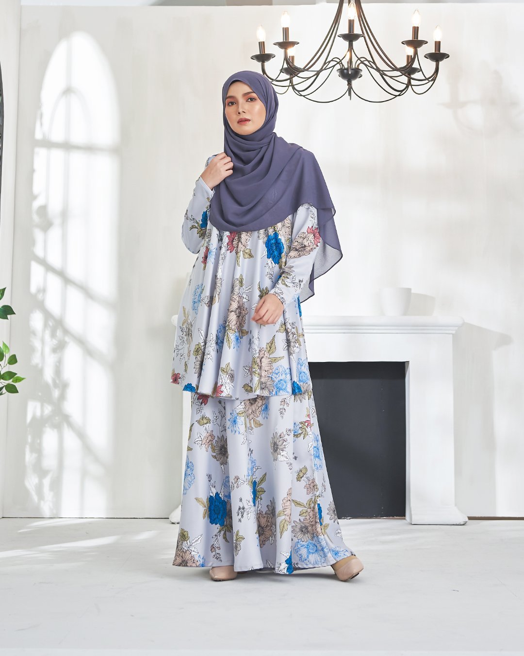 Baju Kurung Awliya - Pale Blue