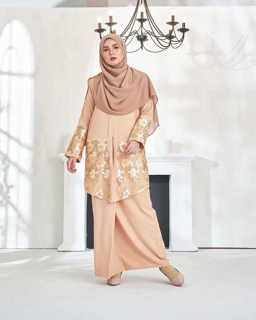 Baju Kebaya Azzalea - Sandy Brown