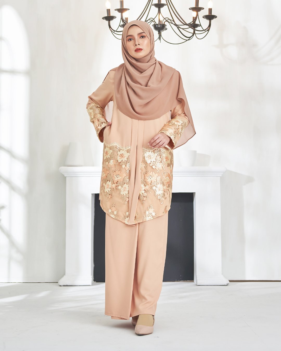 Baju Kebaya Azzalea - Sandy Brown