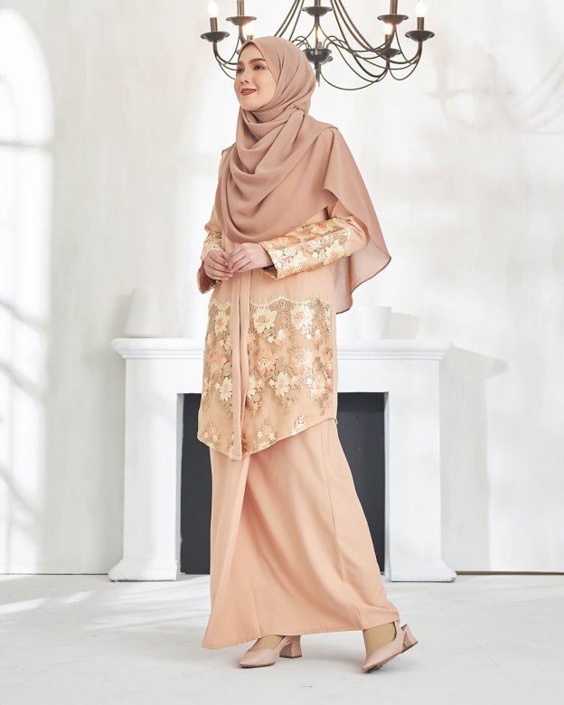 Baju Kebaya Azzalea - Sandy Brown