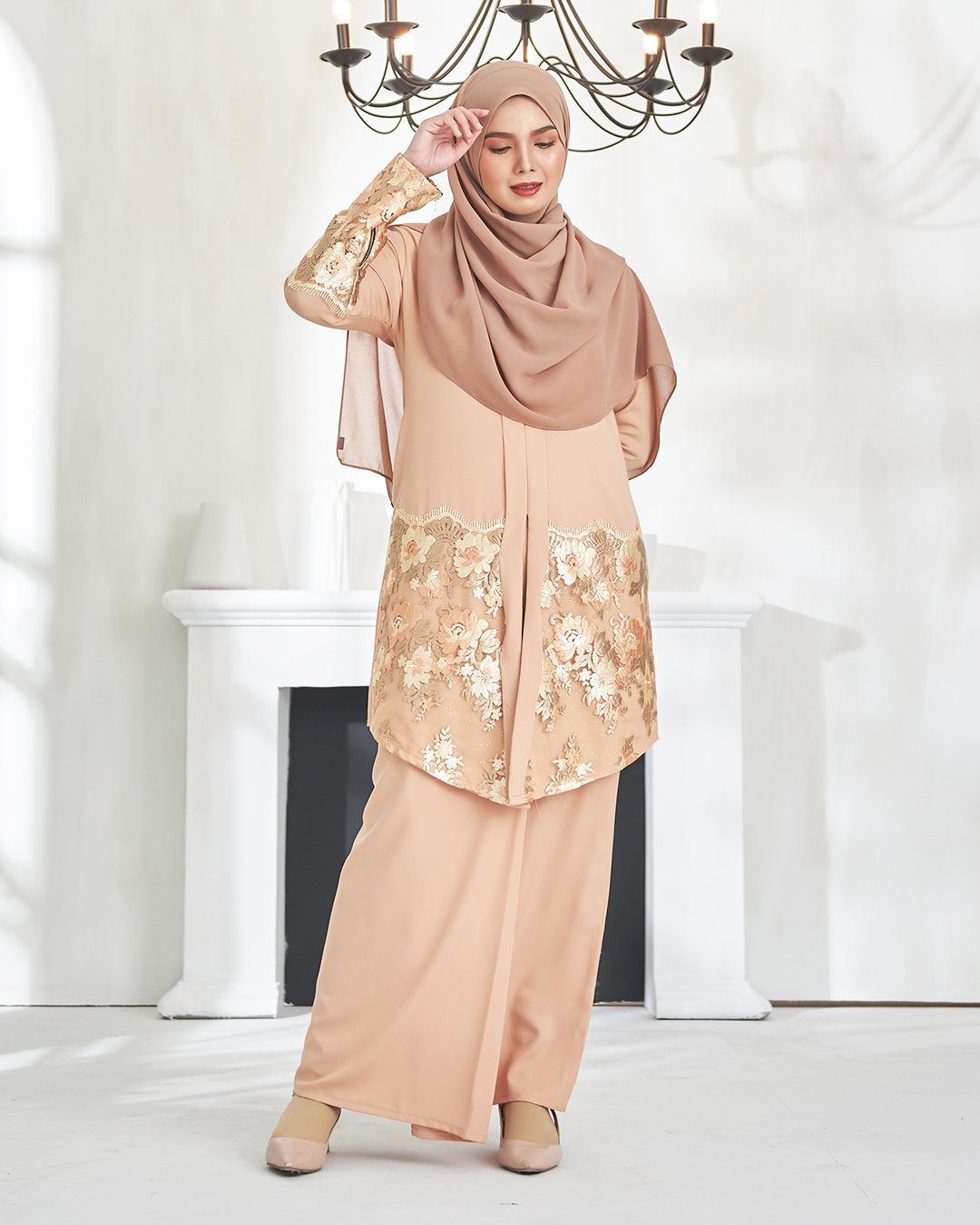 Baju Kebaya Azzalea - Sandy Brown