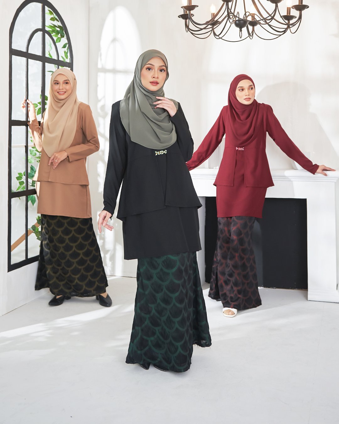 Baju Kurung Aleesa - Tortilla Brown