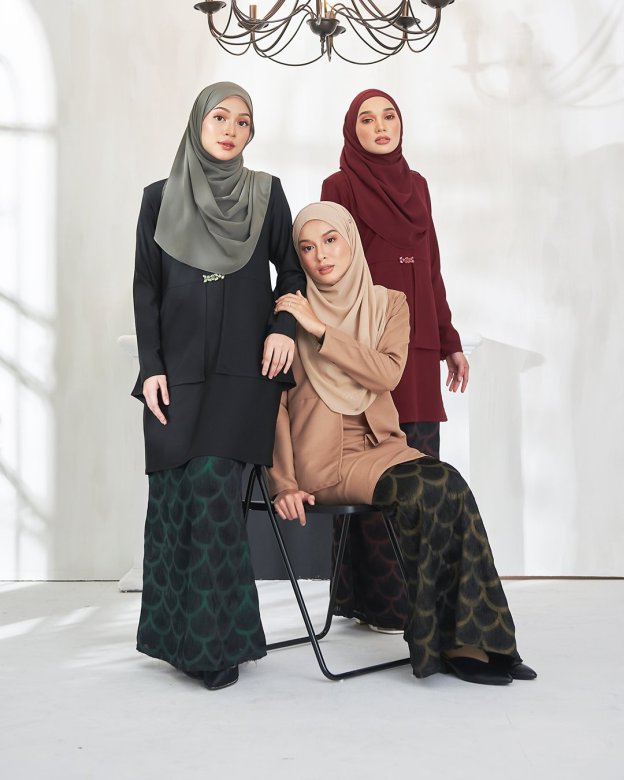 Baju Kurung Aleesa - Tortilla Brown