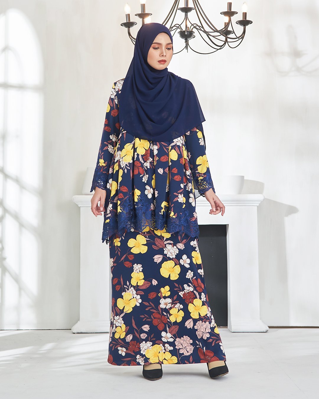 Baju Kurung Awfiyah - Dark Blue