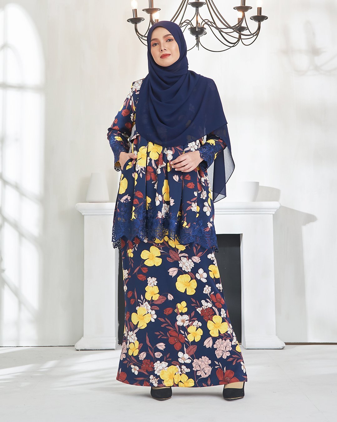 Baju Kurung Awfiyah - Dark Blue