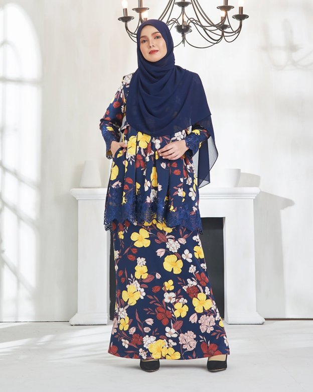 Baju Kurung Awfiyah - Dark Blue