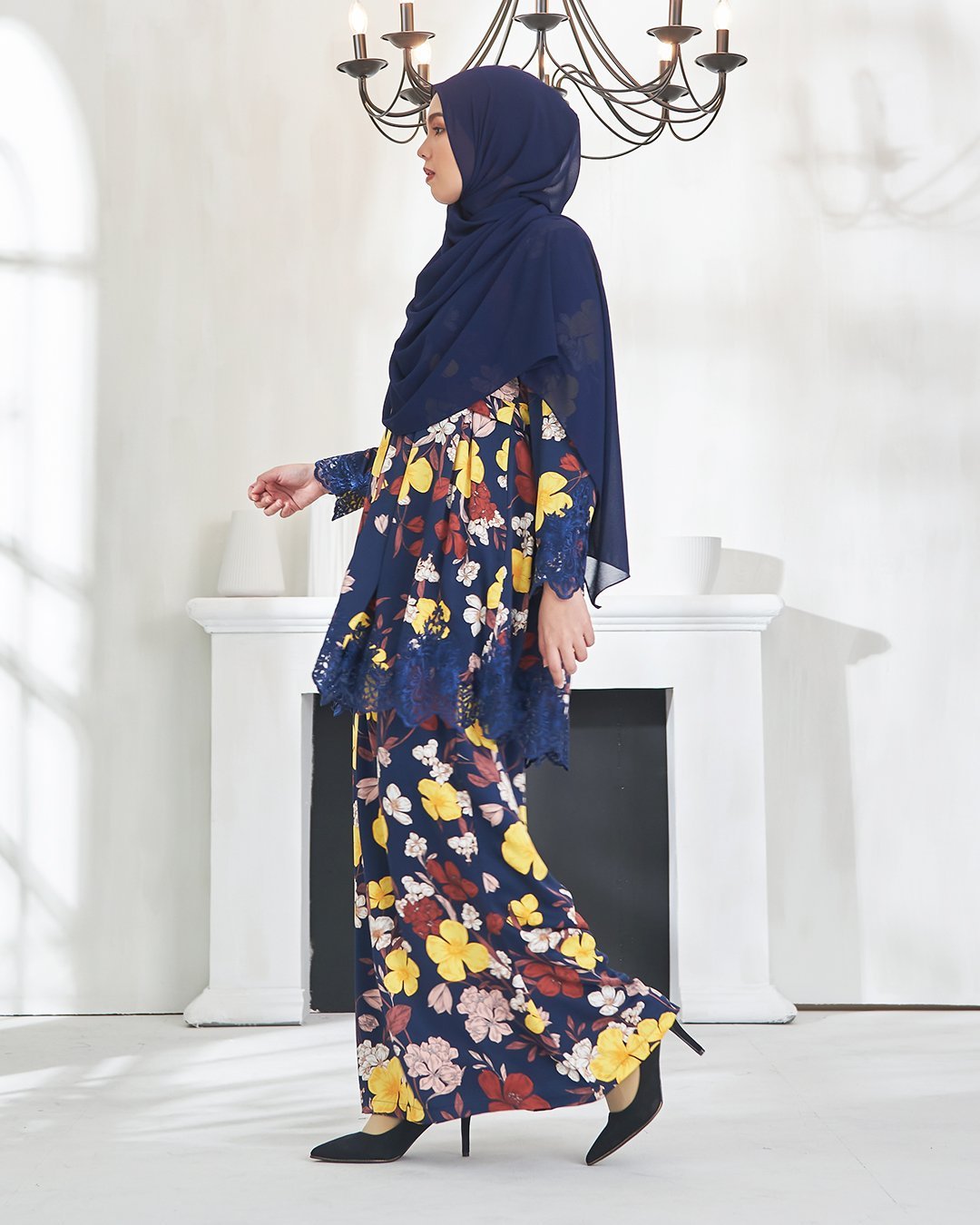 Baju Kurung Awfiyah - Dark Blue