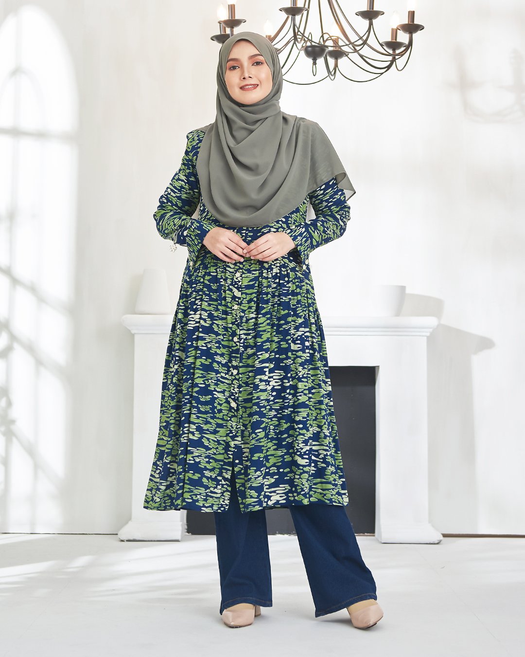 Dress Medi Qamila - Dark Green