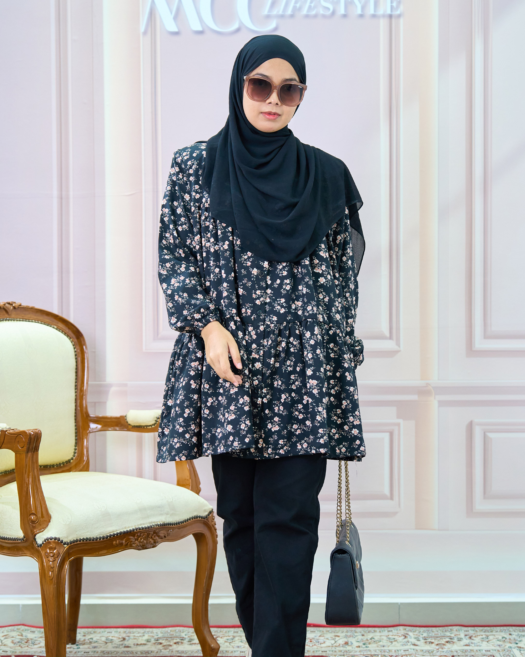 Blouse Luna Laluna X MCC – Jasmine Black