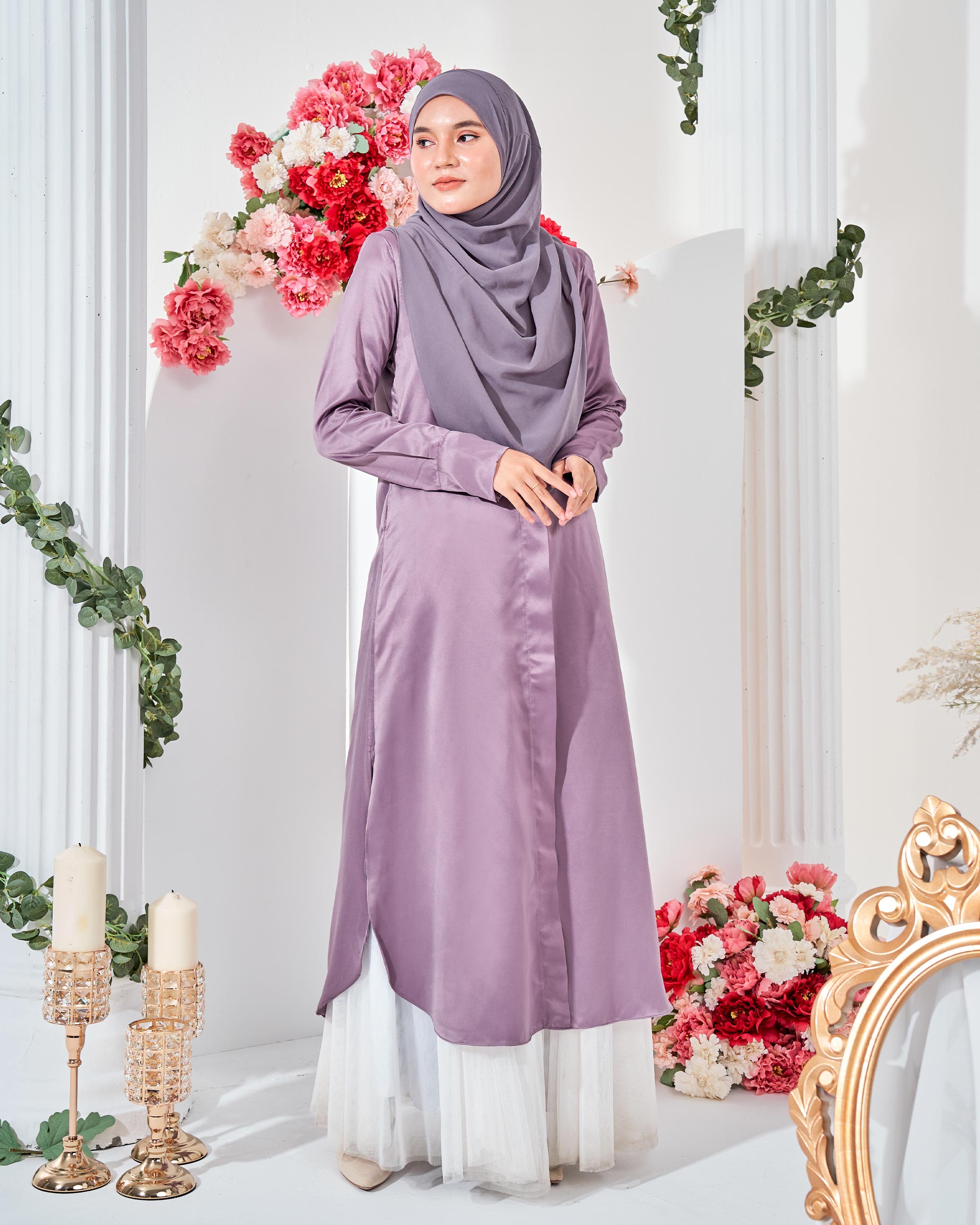 Medi Dress Leiseka - Iris Purple