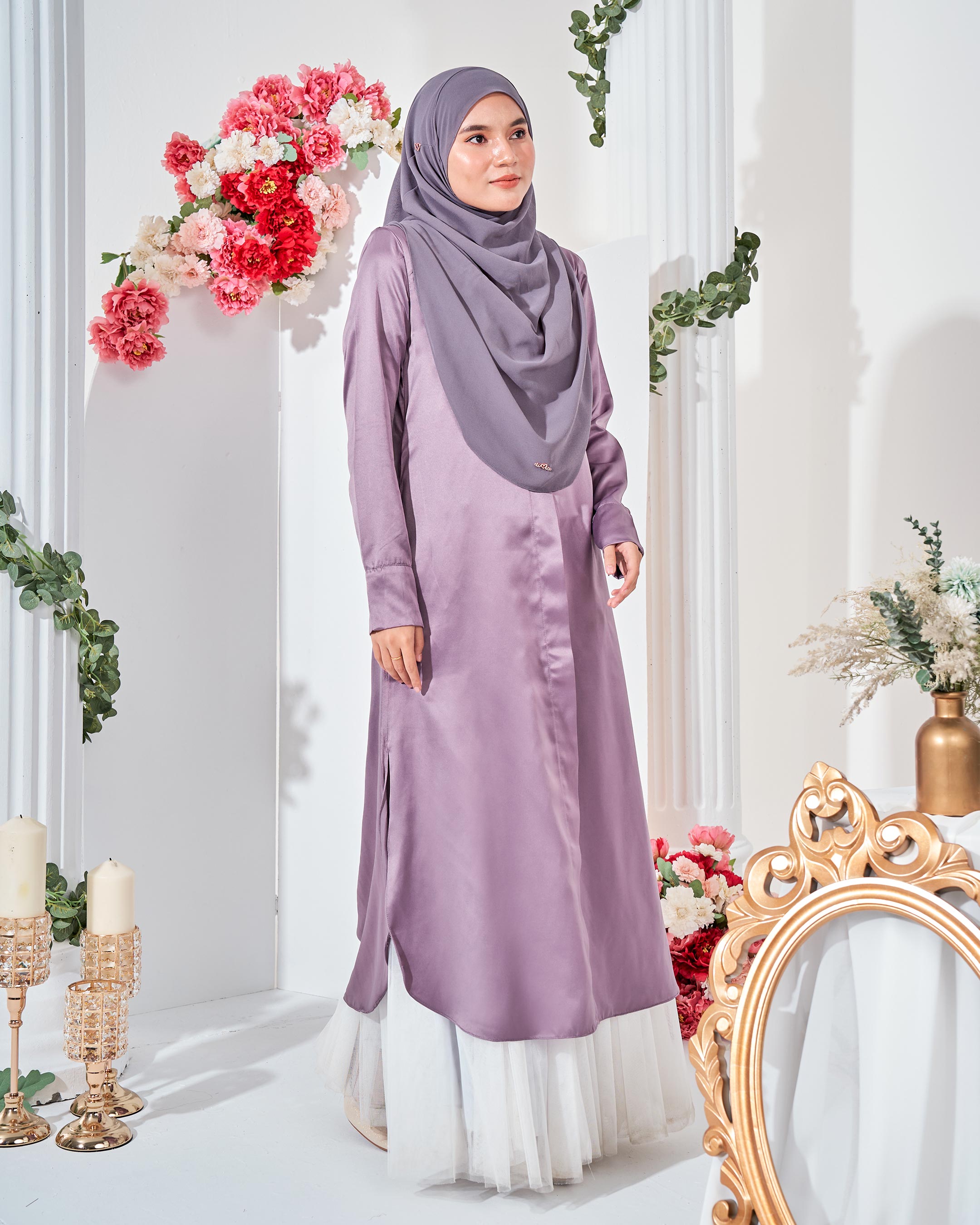 Medi Dress Leiseka - Iris Purple