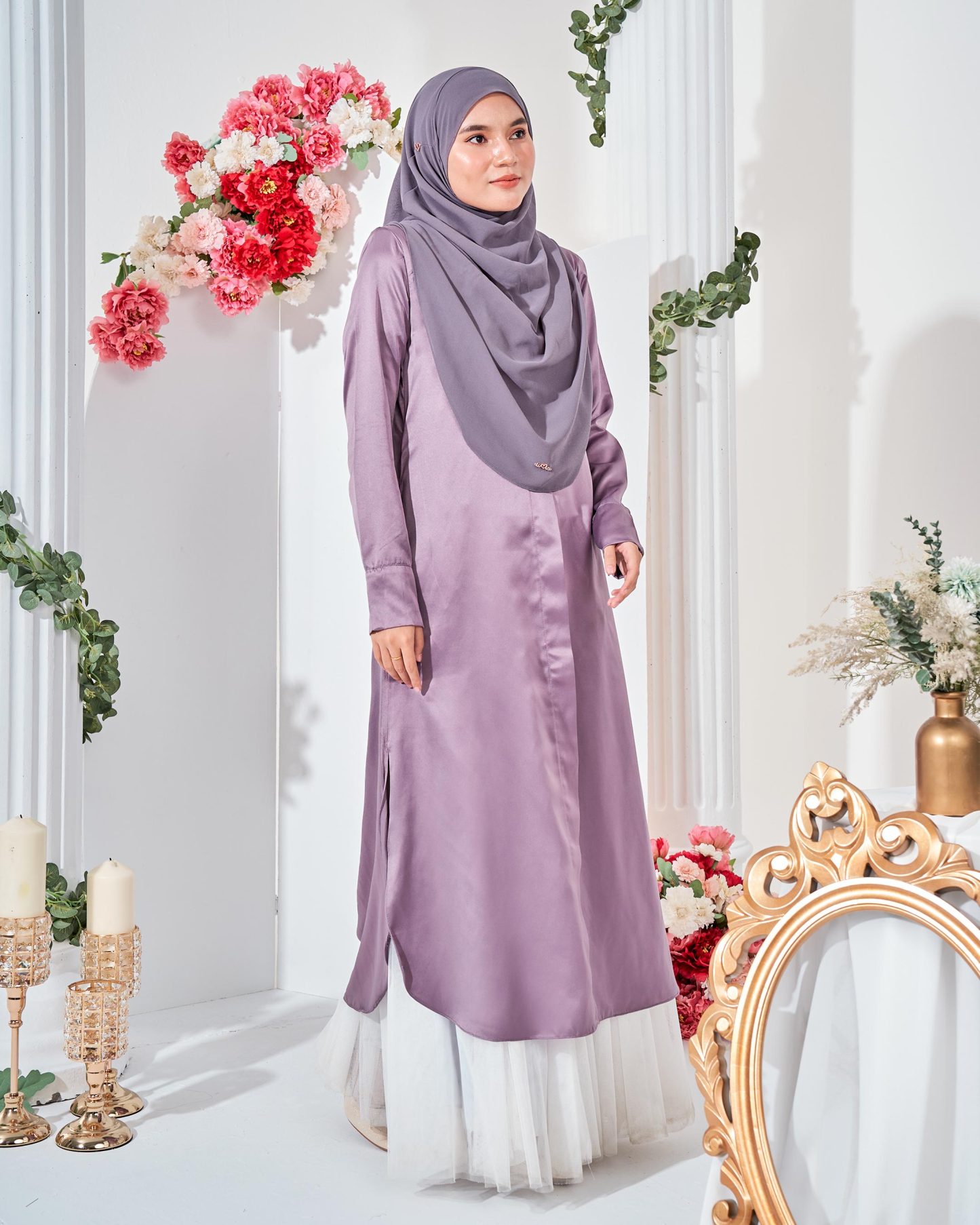 Medi Dress Leiseka - Iris Purple