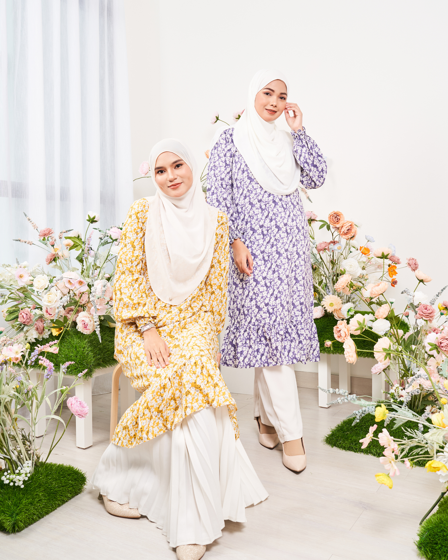Medi Dress Lashira Laluna X MCC - Lavender Purple