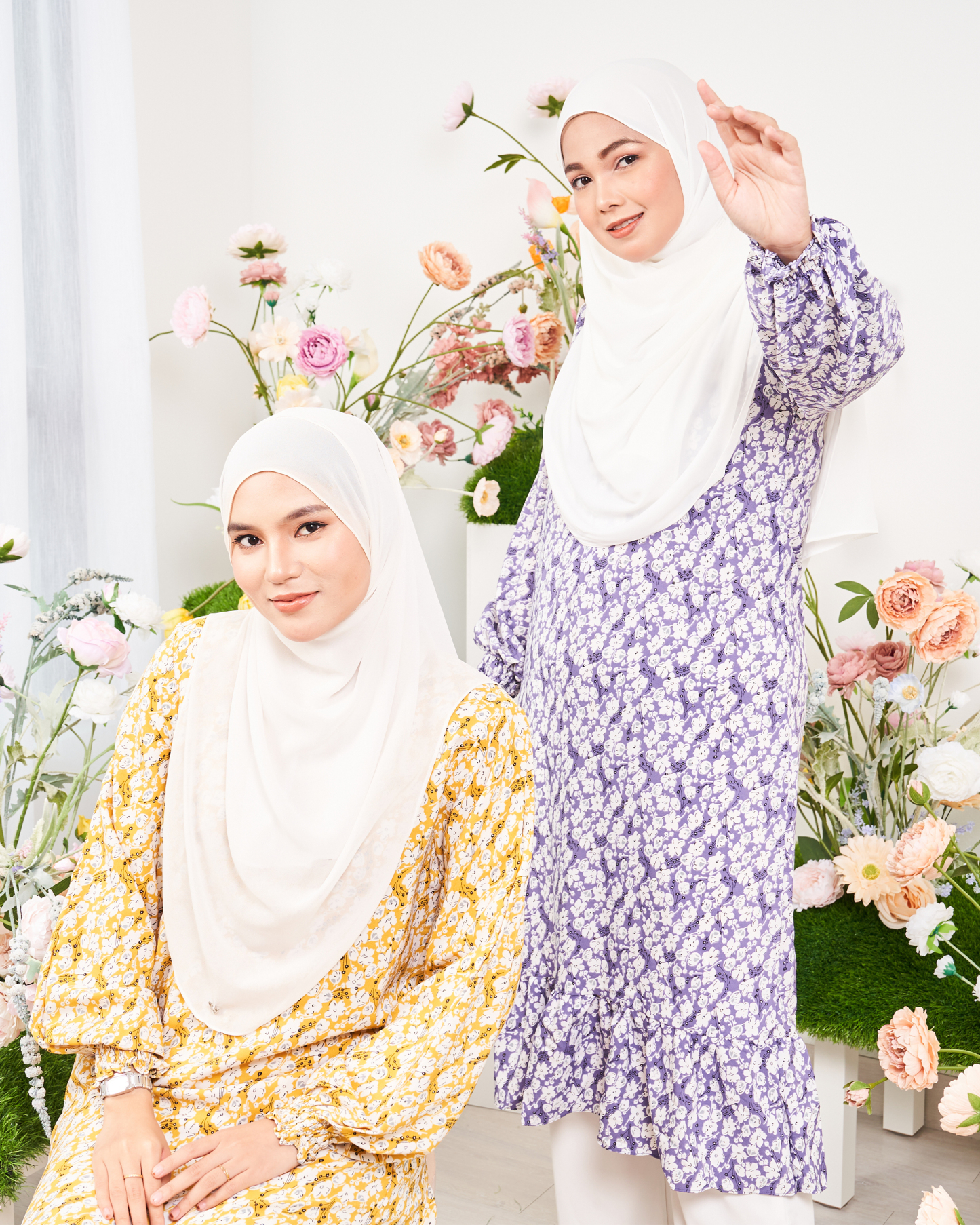 Medi Dress Lashira Laluna X MCC - Lavender Purple