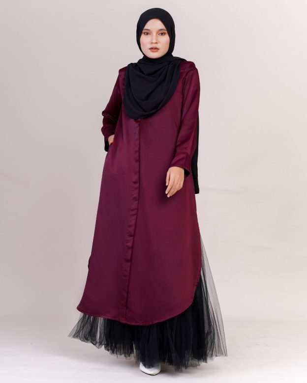 Medi Dress Leiseka - Burgundy