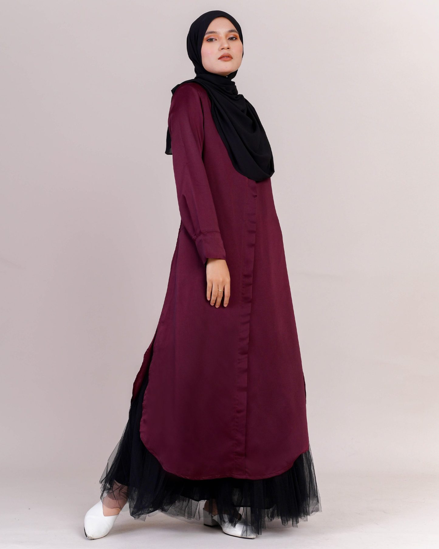Medi Dress Leiseka - Burgundy