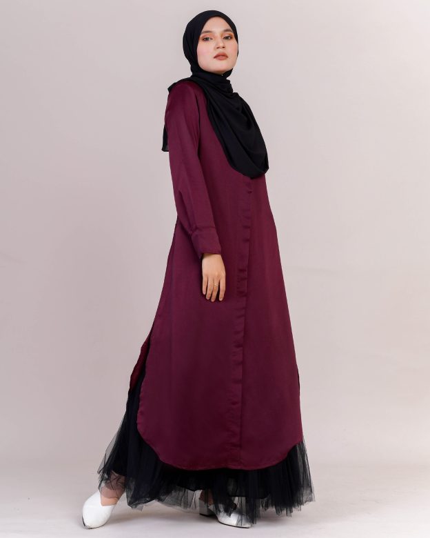 Medi Dress Leiseka - Burgundy