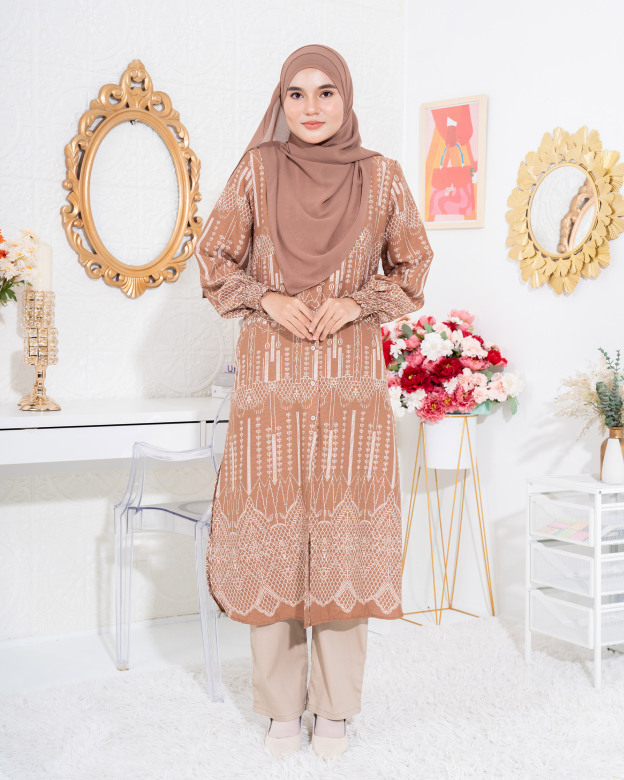 Medi Dress Leiseka - Peru Brown