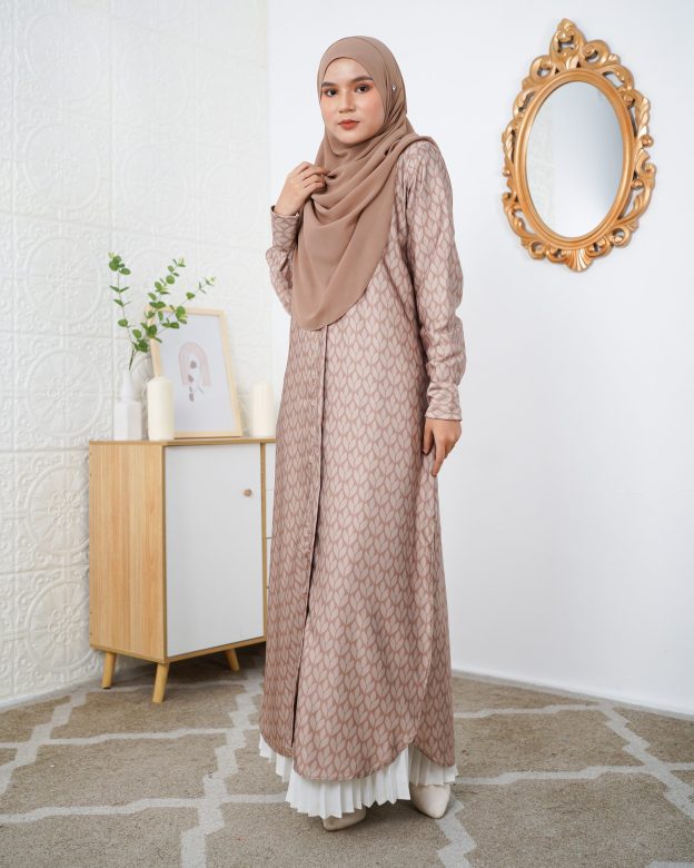 Medi Dress Leiseka Laluna X MCC - Saddle Fern