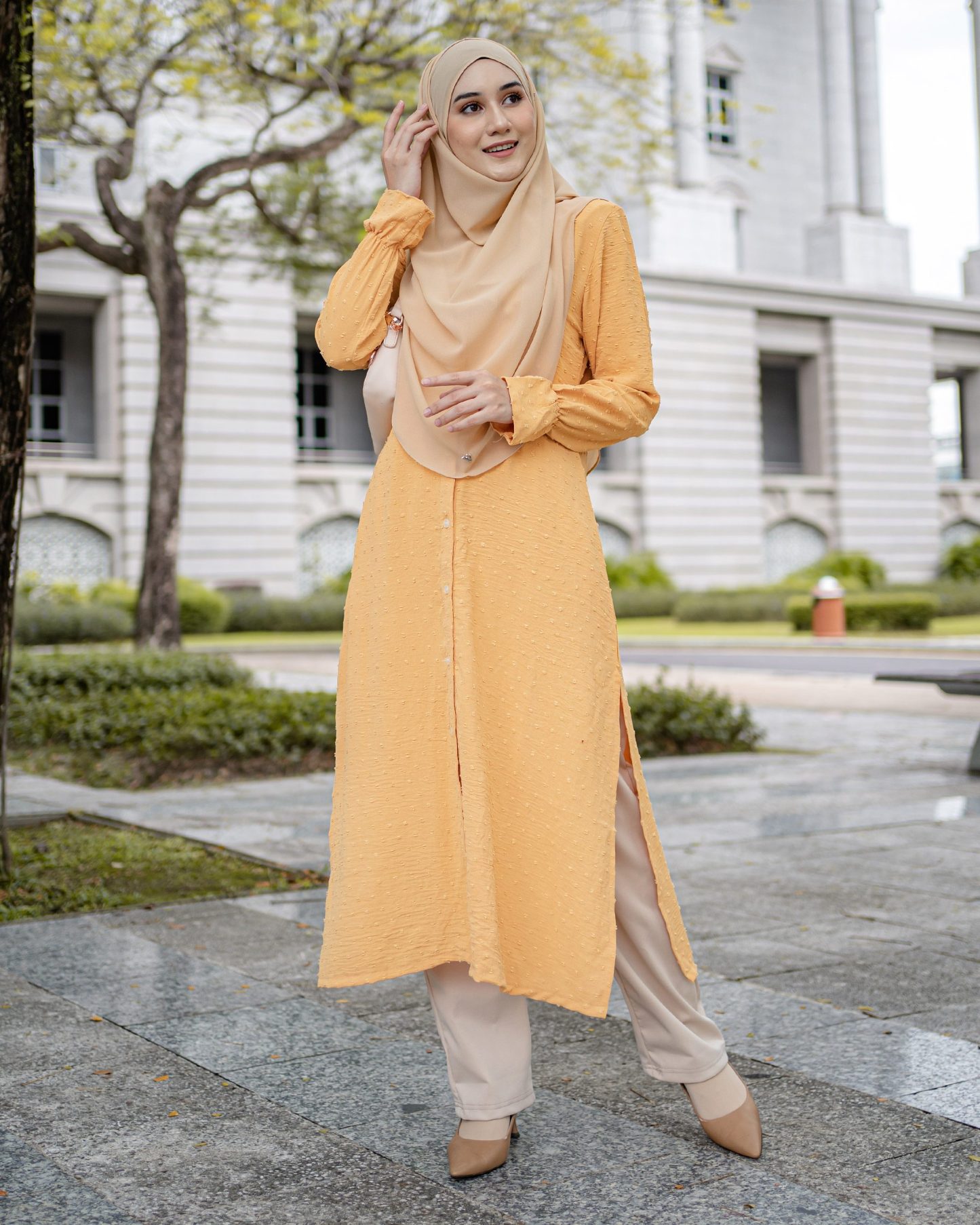 Medi Dress Letitia Laluna X MCC - Honey Canary