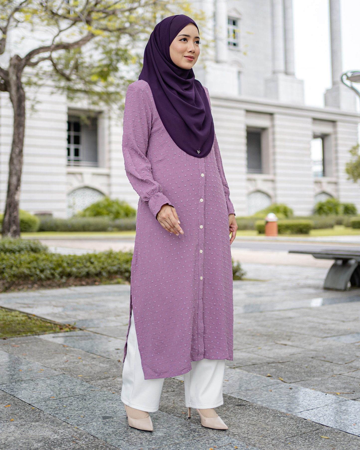 Medi Dress Letitia Laluna X MCC - Lilac Purple