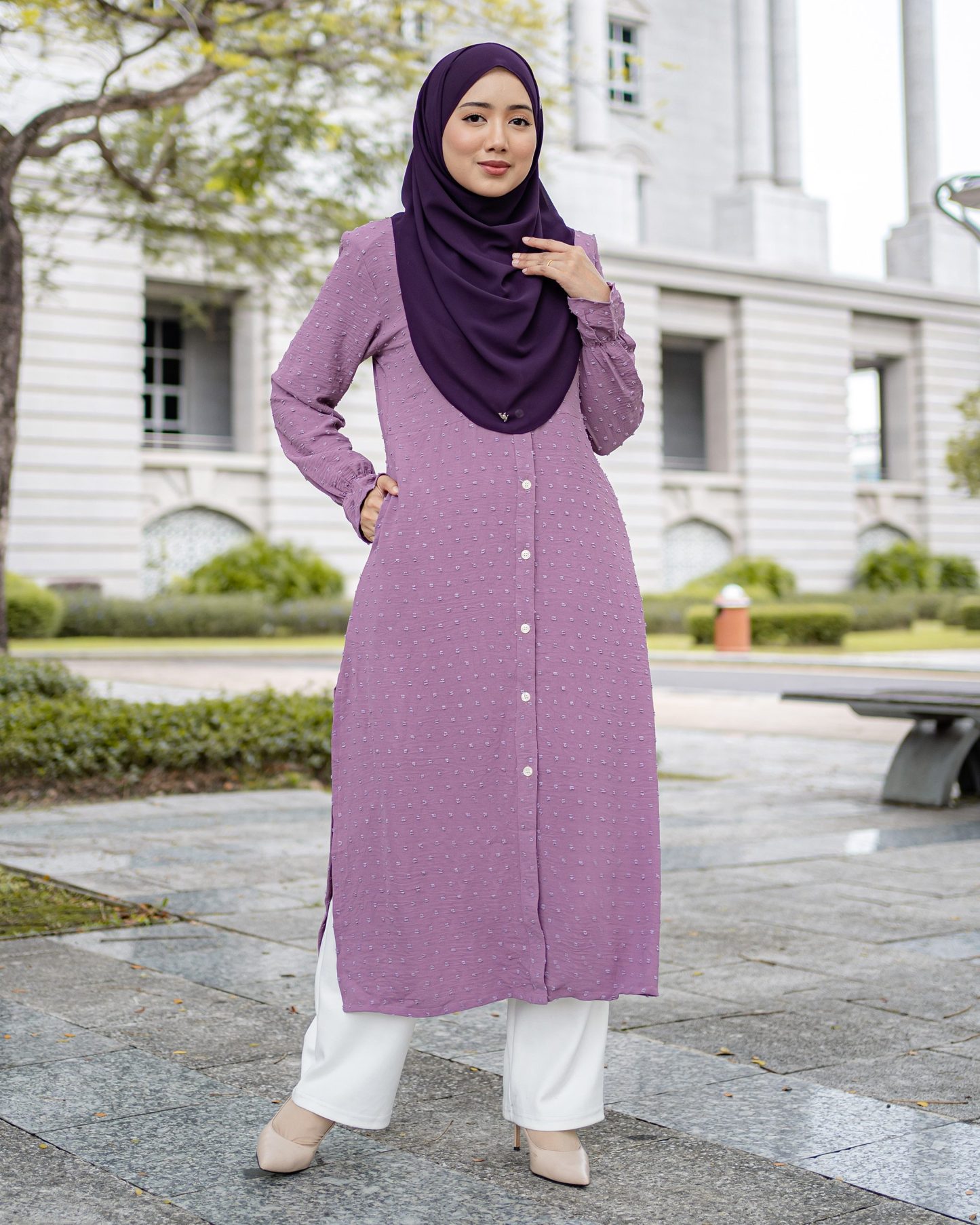 Medi Dress Letitia Laluna X MCC - Lilac Purple