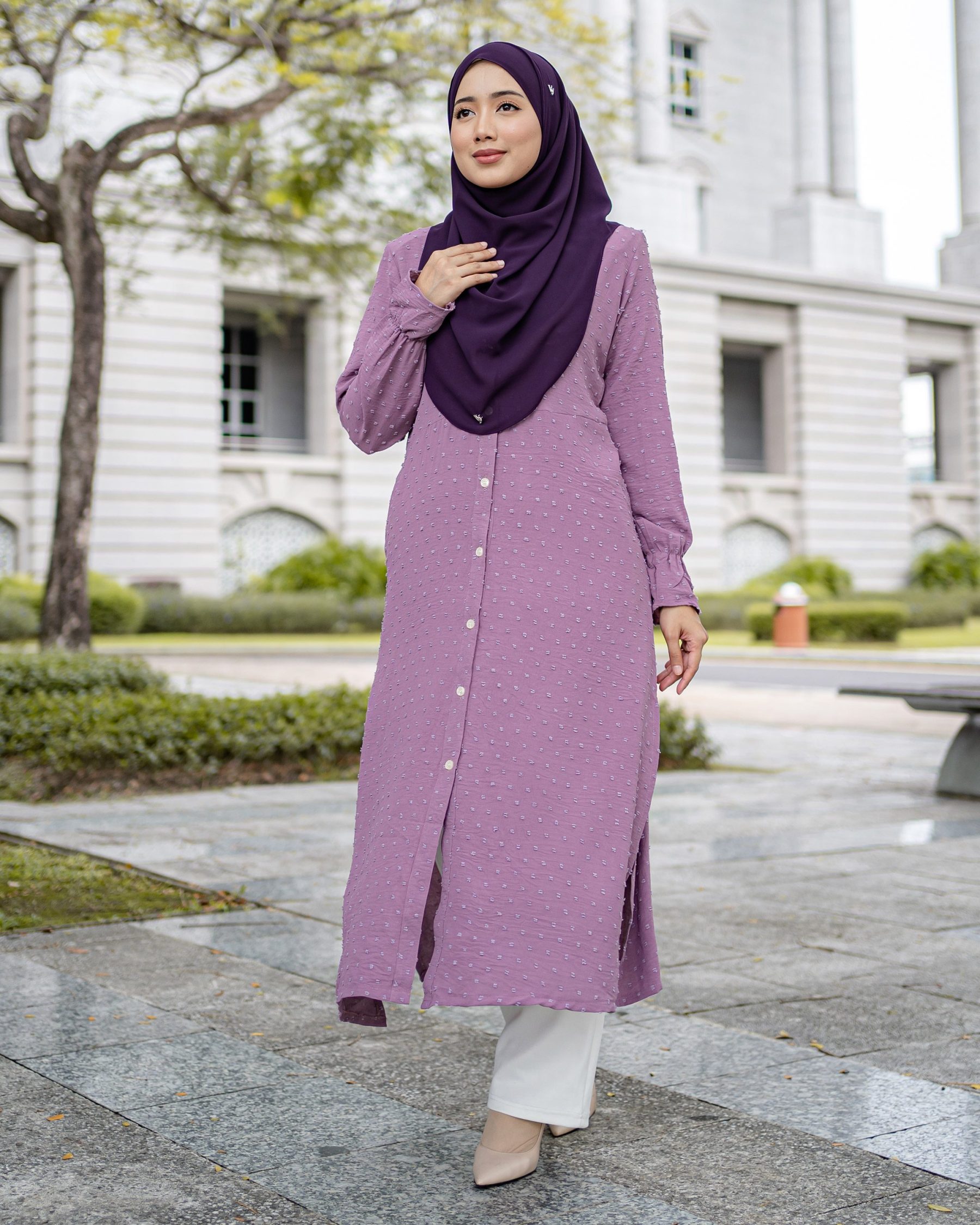 Medi Dress Letitia Laluna X MCC - Lilac Purple