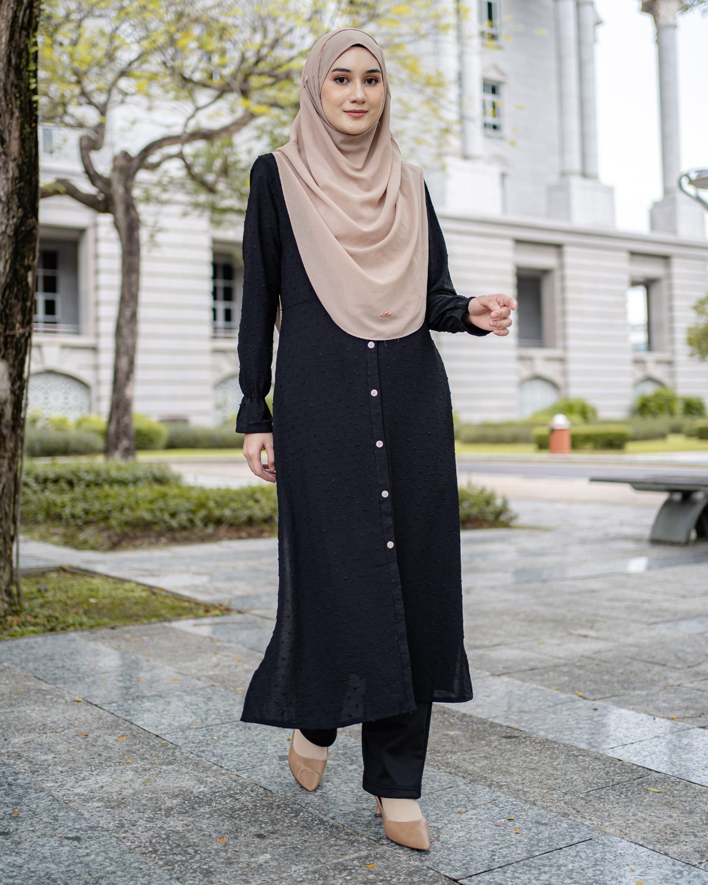 Medi Dress Letitia Laluna X MCC - Matte Black