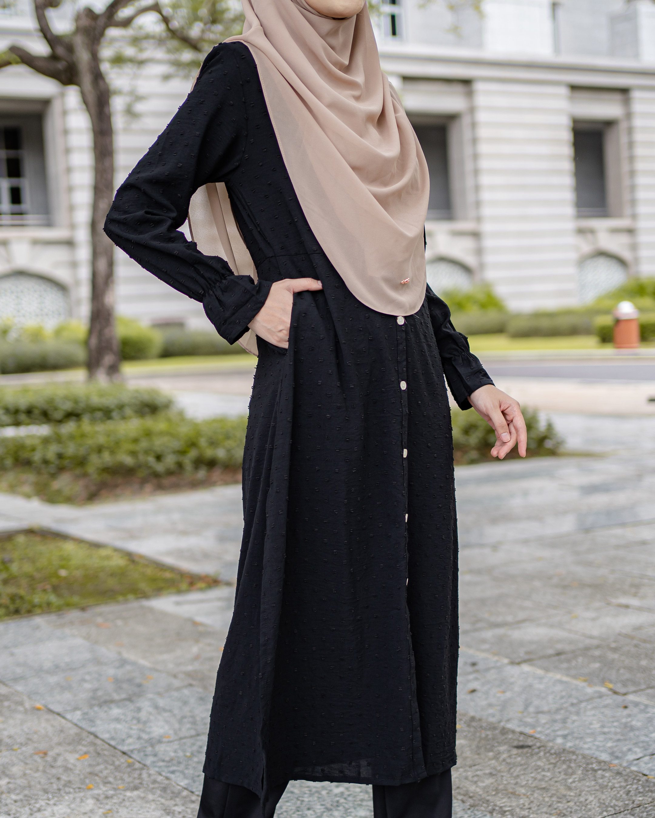 Medi Dress Letitia Laluna X MCC - Matte Black