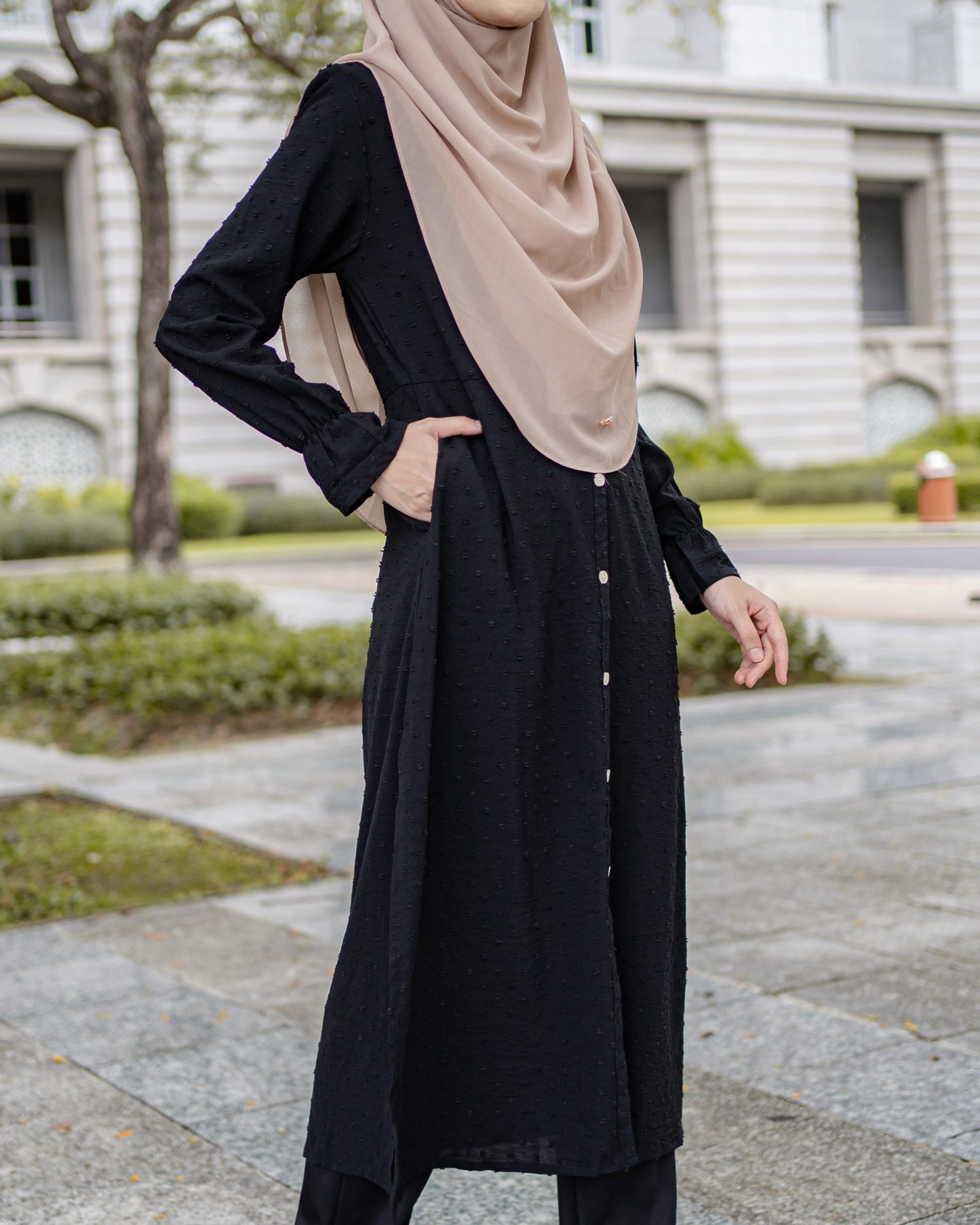 Medi Dress Letitia Laluna X MCC - Matte Black