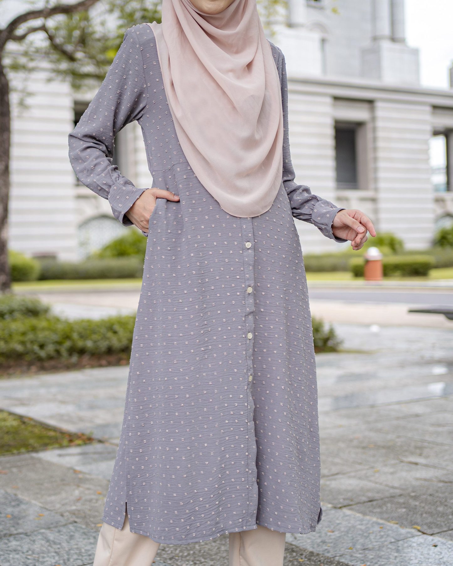 Medi Dress Letitia Laluna X MCC - Pewter Grey