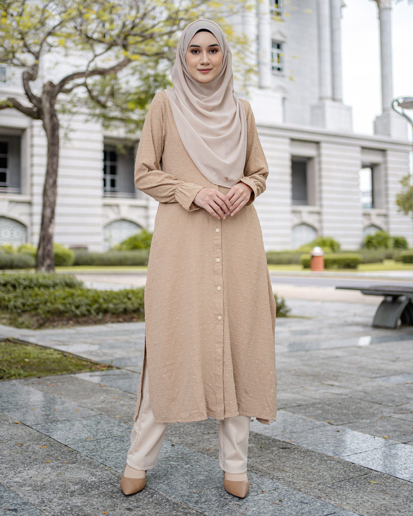 Medi Dress Letitia Laluna X MCC - Tan Beige
