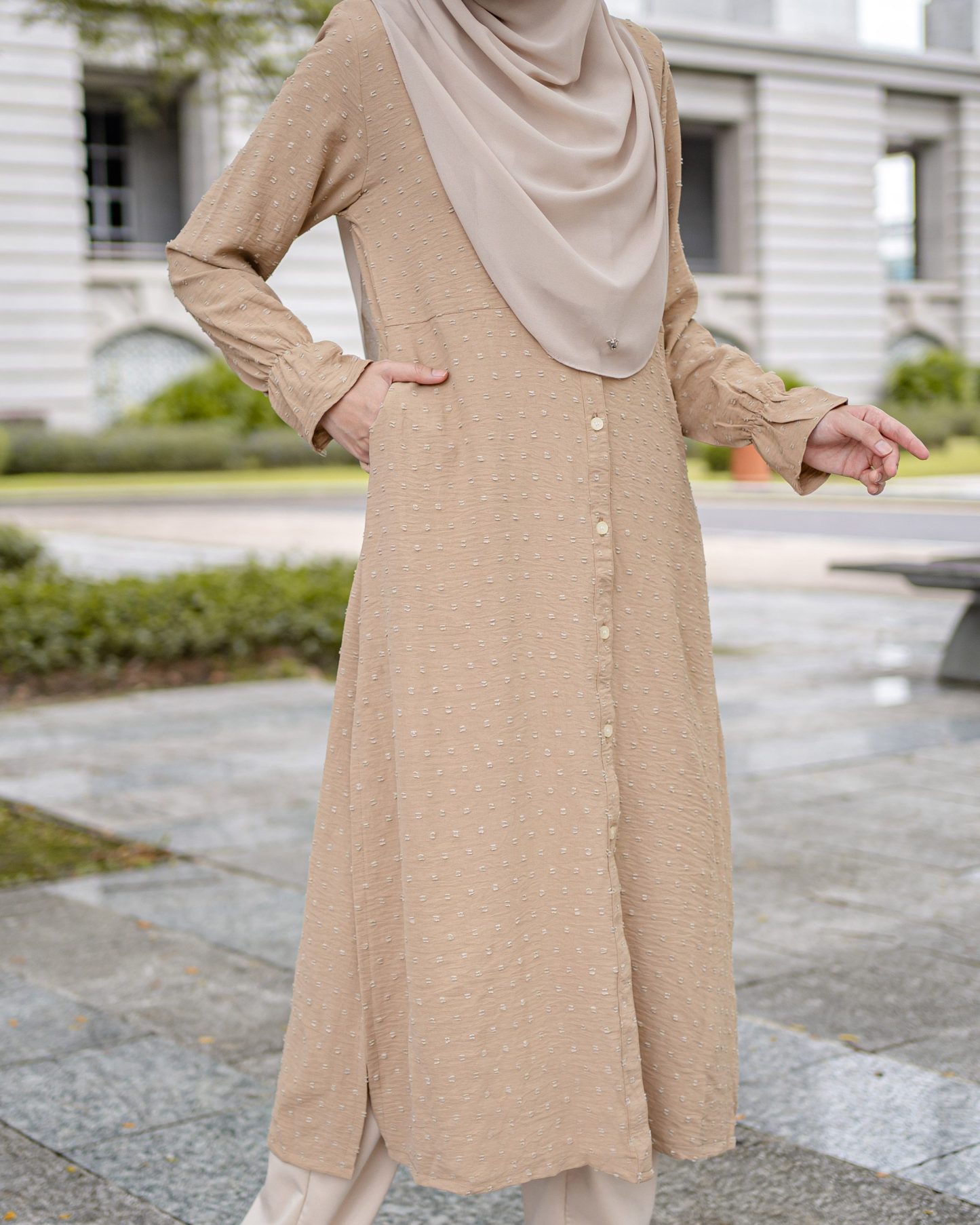 Medi Dress Letitia Laluna X MCC - Tan Beige