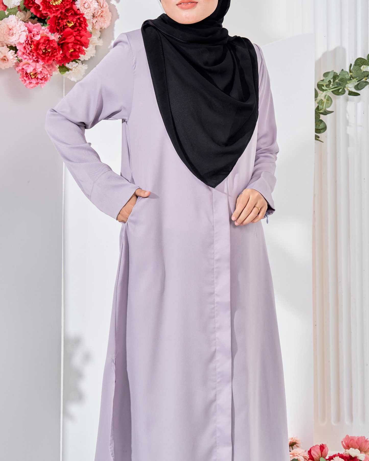 Medi Dress Leiseka - Light Grey