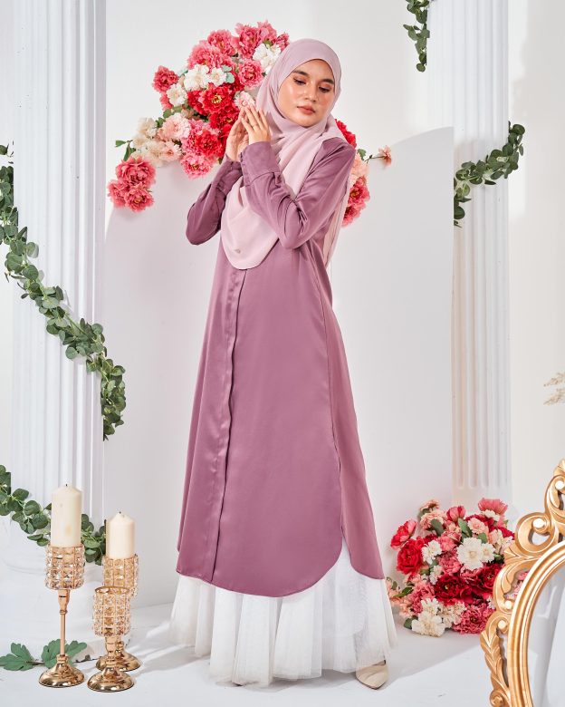 Medi Dress Leiseka - Mauve Purple