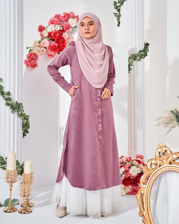 Medi Dress Leiseka - Mauve Purple