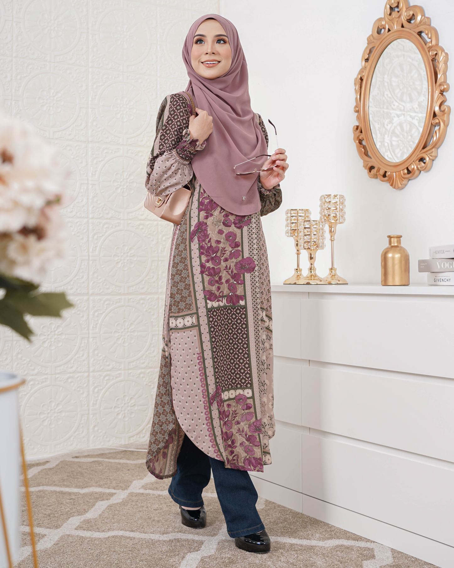 Medi Dress Najlaa - Heather Purple