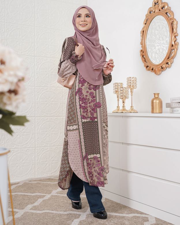 Medi Dress Najlaa - Heather Purple
