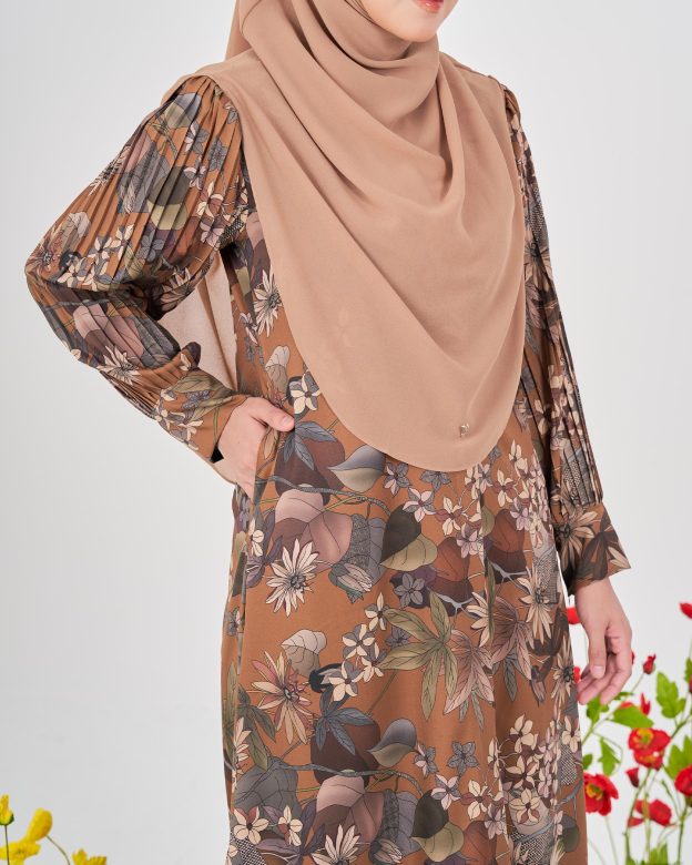Medi Dress Pleated Lyra - Ash Bronze