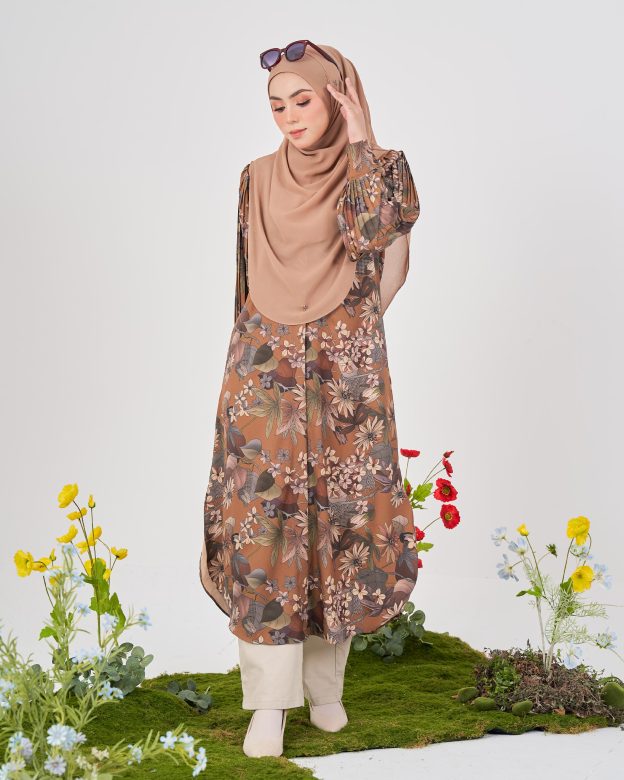 Medi Dress Pleated Lyra - Ash Bronze
