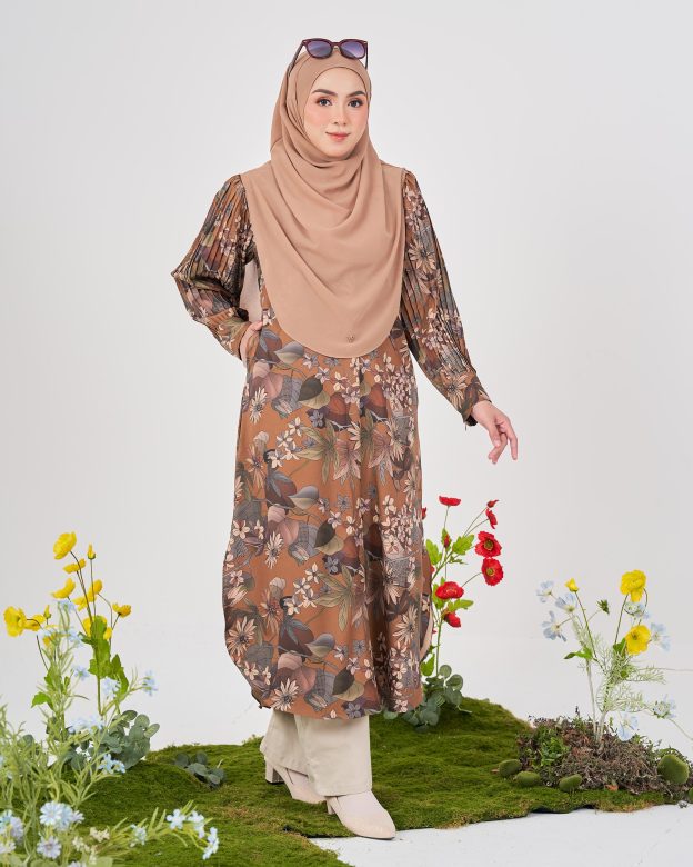 Medi Dress Pleated Lyra - Ash Bronze